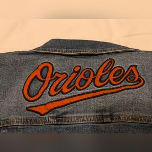 Baltimore Orioles MLB Denim Jacket NWT Size Youth 10/12 or Women's XS or S